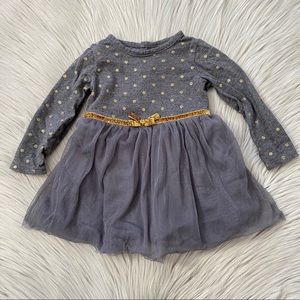 CARTERS Polka Dot Dress with Ribbon and Tulle